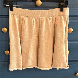 Pink Rose Cream Skater Skirt